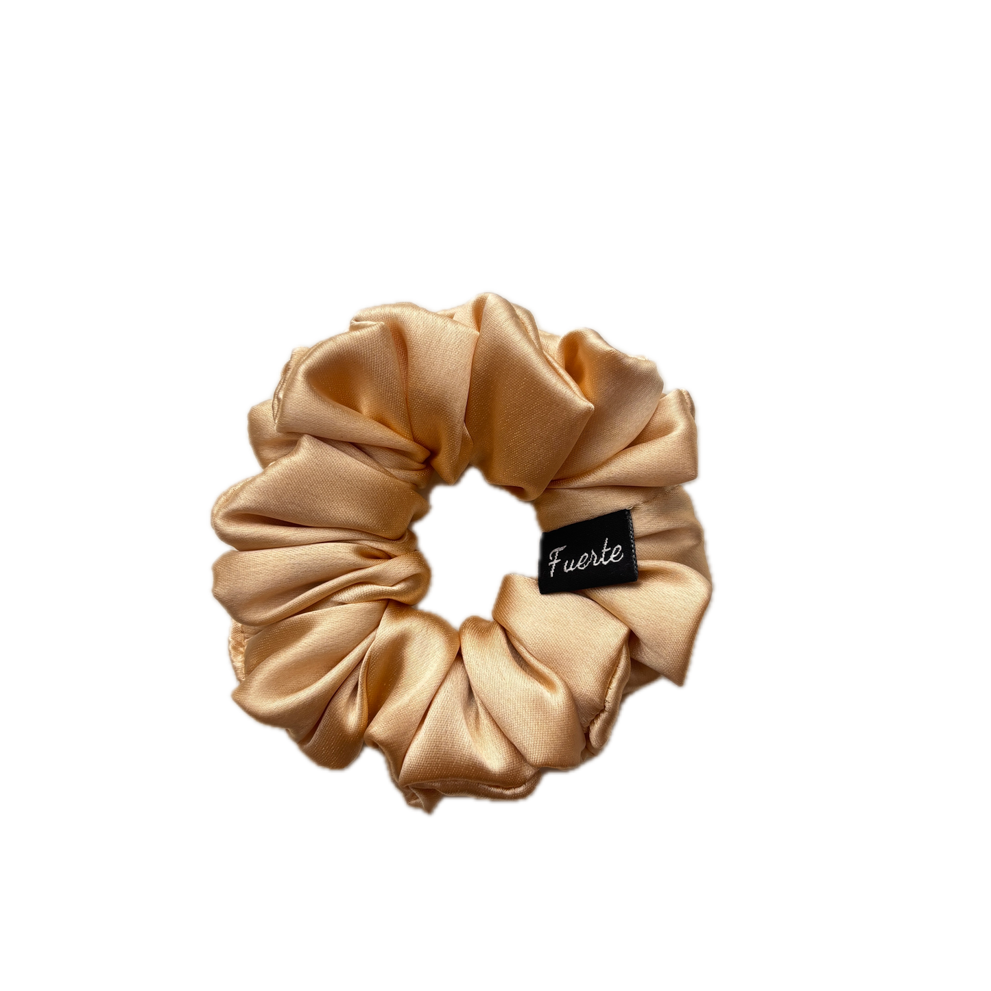Champagne Gold Satin Scrunchie - Medium Size