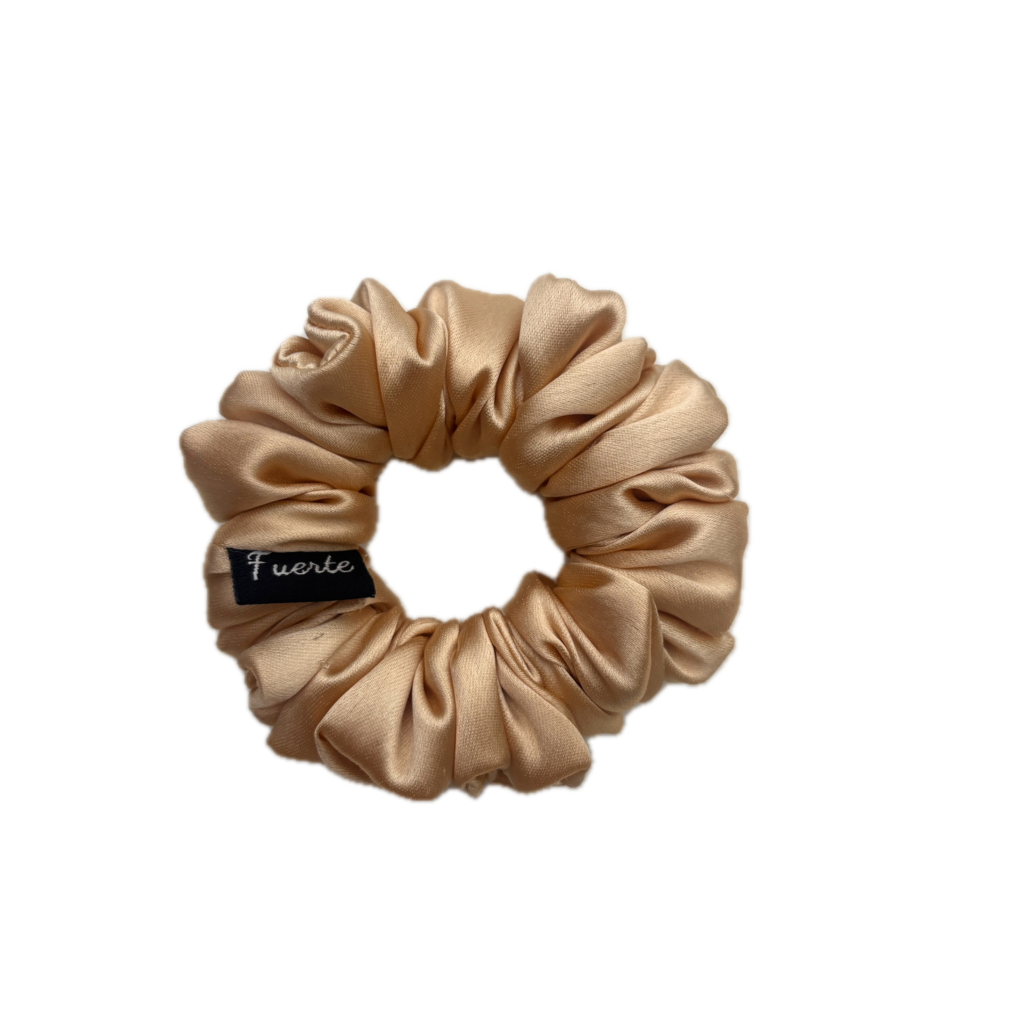 Champagne Gold Satin Scrunchie - Small