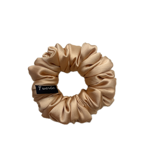 Champagne Gold Satin Scrunchie - Small