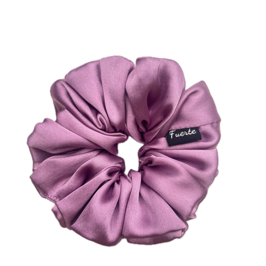 Lilac Premium Silk Satin Scrunchies - S, M, L, XL Sizes Rubber Band