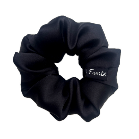 Black scrunchie regular size