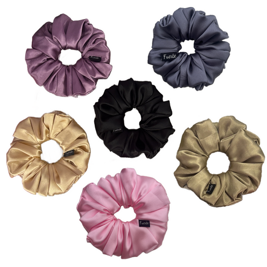 Luxury Satin Scrunchies Set - Anti-Hair-Breakage Hair Ties