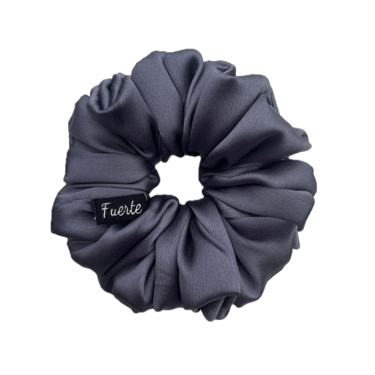 XL Satin Silk Scrunchie Grey
