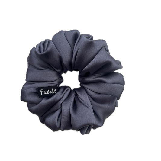 Satin Silk Scrunchie (Grey)