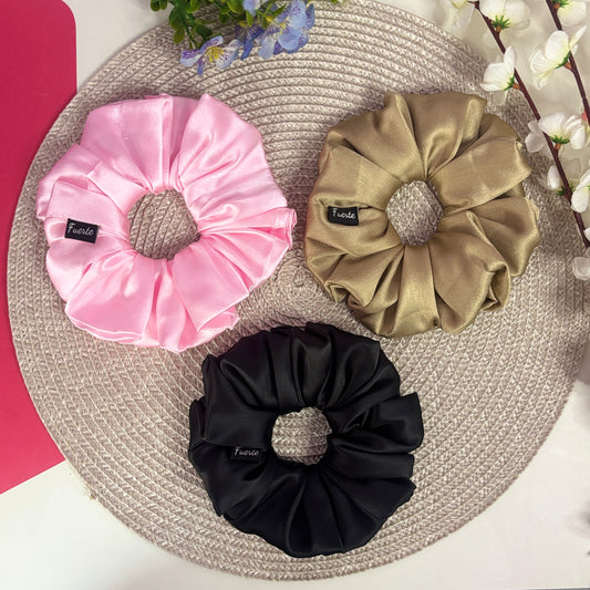 Luxury Satin Scrunchies Set– Anti-Breakage, Everyday Comfort, Handpicked Colors