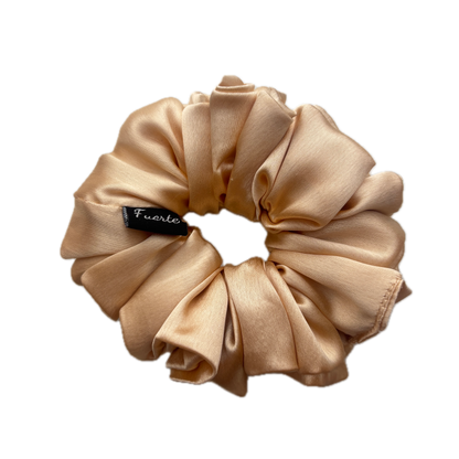 Champagne Gold Satin Scrunchie -  Large Size