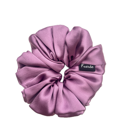 Lilac Premium Silk Satin Scrunchies - S, M, L, XL Sizes Rubber Band