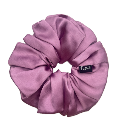 Lilac Premium Silk Satin Scrunchies - S, M, L, XL Sizes Rubber Band