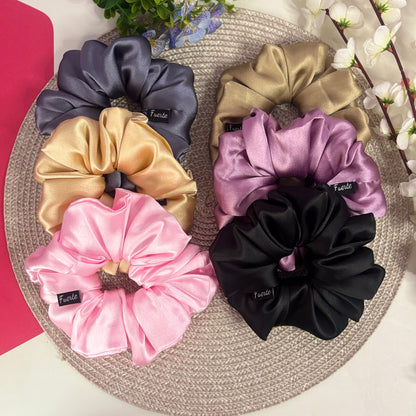 Luxury Satin Scrunchies Set - Anti-Hair-Breakage Hair Ties