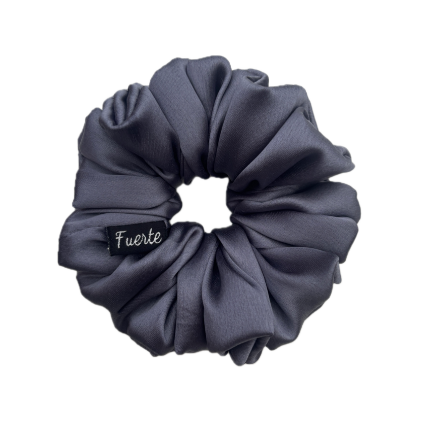 XL Satin Silk Scrunchie Grey