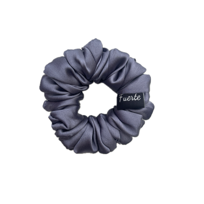 Satin Scrunchie Grey - Small