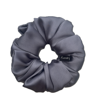 XL Satin Silk Scrunchie Grey